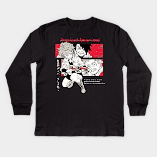 Promised Neverland ''OUTSIDE WORLD'' V2 Kids Long Sleeve T-Shirt